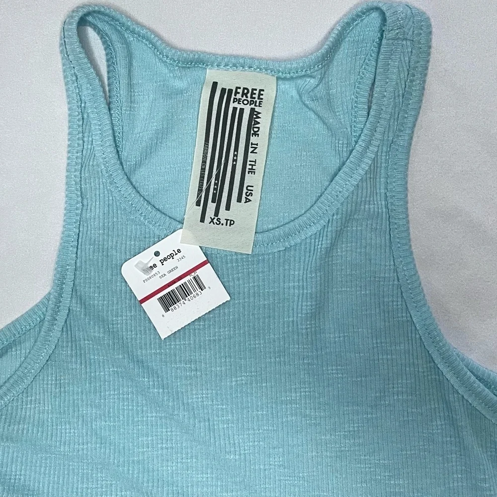 Free People Light Blue Sleeveless Top